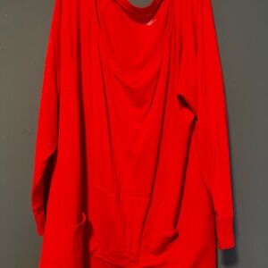 torrid Red Scoop-Neck Pullover Hoodie